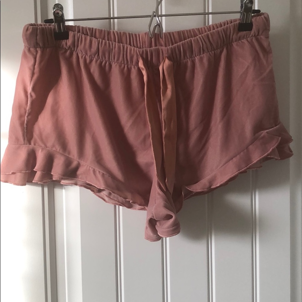 Victoria’s Secret velvet pink pajama shorts
